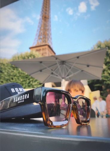 SUNGLASSES |BBC SUNNIES HALF AND HALF TORTOISE SHELL WITH GREY/BLUE LENS