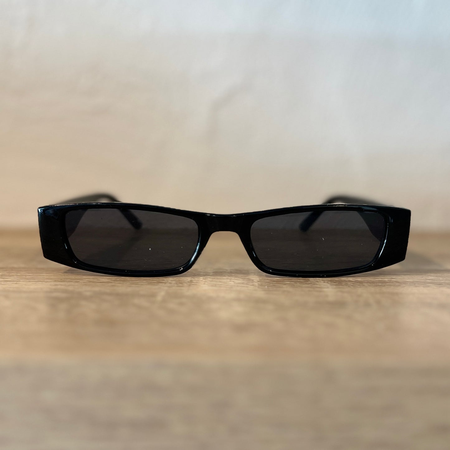 SUNGLASSES |BBC SUNNIES "MICROS" BLACK WITH GREY/BLUE LENS