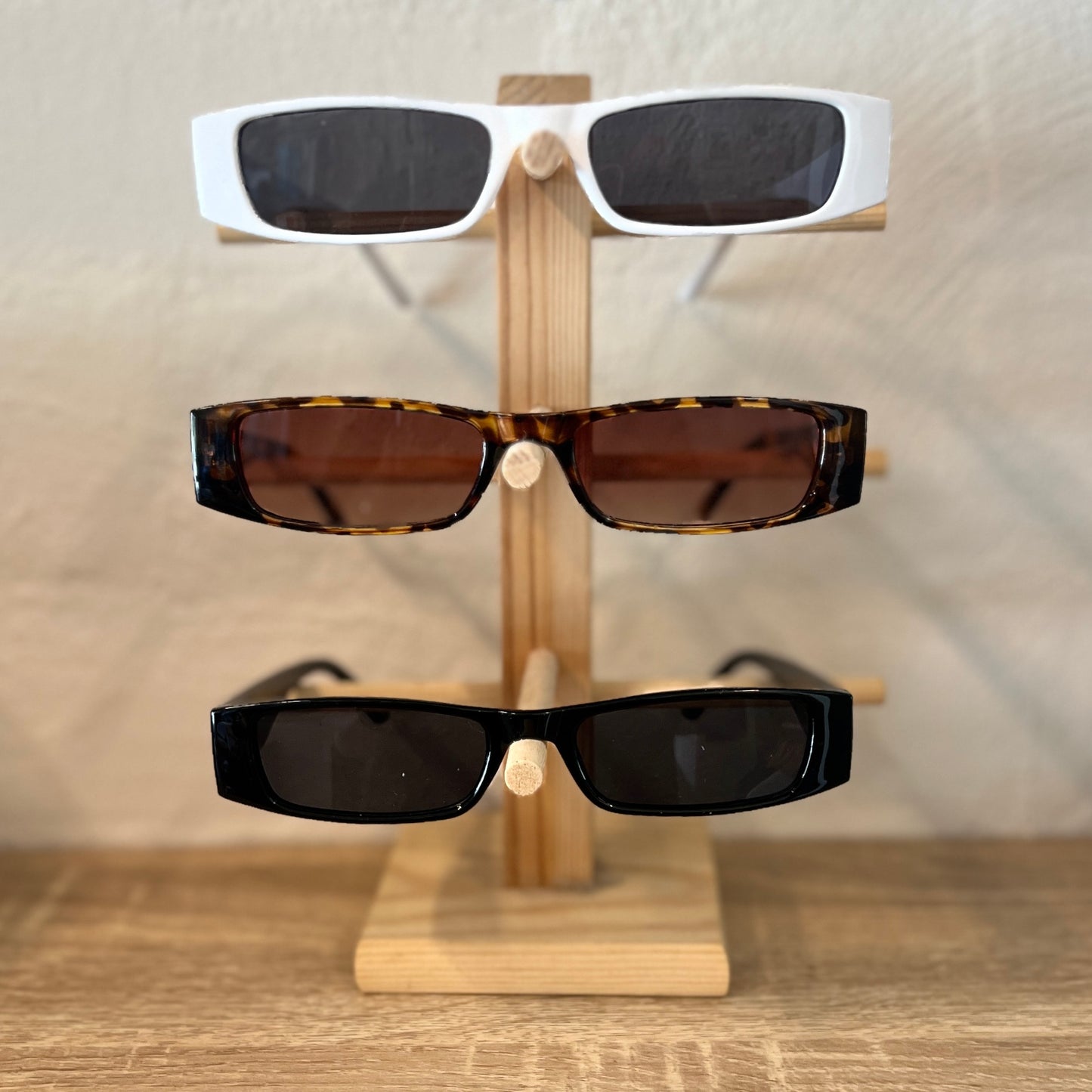 SUNGLASSES |BBC SUNNIES "MICROS" BLACK WITH GREY/BLUE LENS
