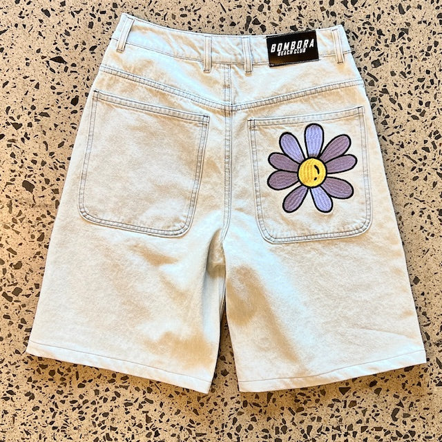 SHORTS | BOMBORA BAGGY WASHED LIGHT DENIM SHORTS