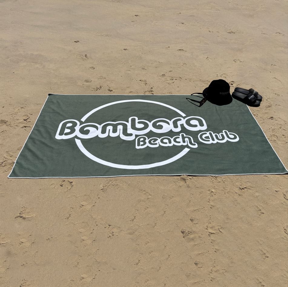 BEACH TOWEL | BBC QUICK-DRY MICROFIBRE BEACH TOWEL - OLIVE GREEN