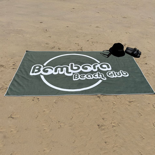 BEACH TOWEL | BBC QUICK-DRY MICROFIBRE BEACH TOWEL - OLIVE GREEN