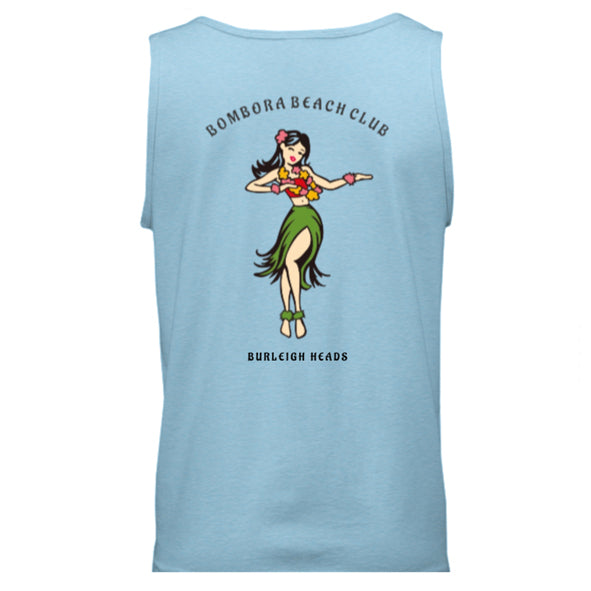T-SHIRT | BBC HULA DESIGN SLEEVELESS BLUE