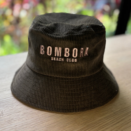 BUCKET HAT  | BOMBORA BUCKET CORDAROY HAT BROWN