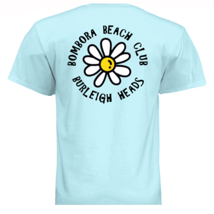 T-SHIRT | BBC FLOWER DESIGN LIGHT BLUE