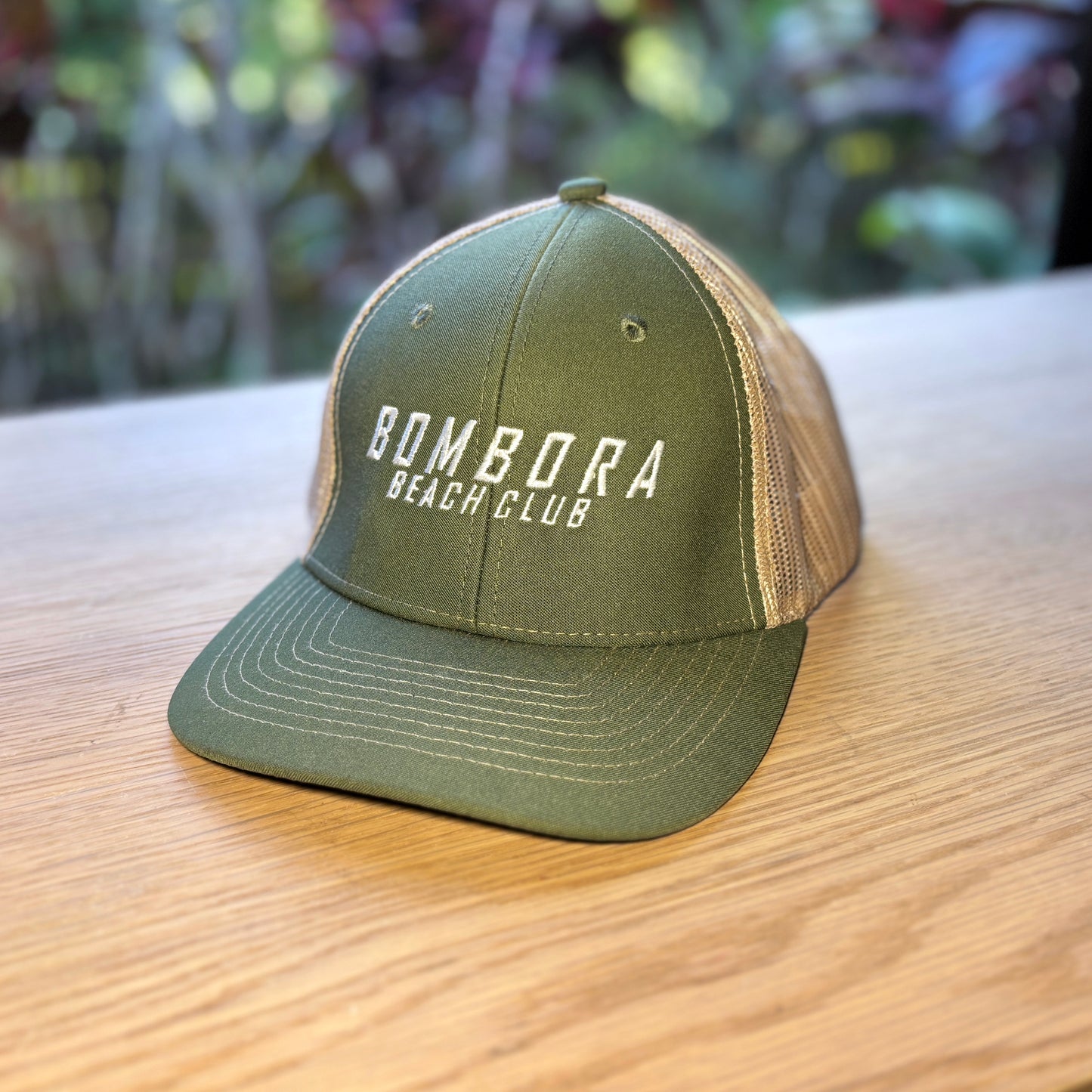 CLASSIC TRUCKER CAP  |BBC TRUCKER GREEN WITH BEIGE