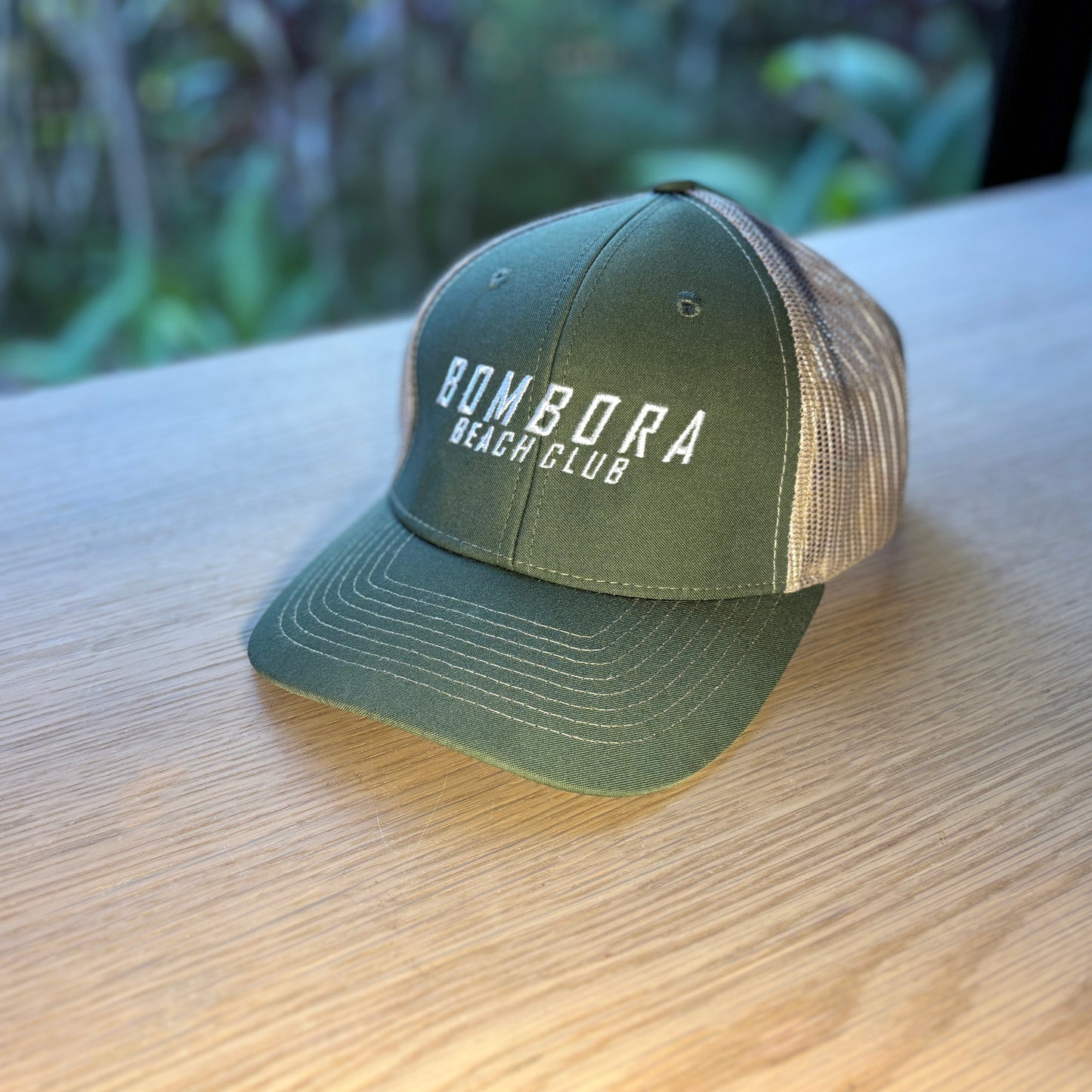 CLASSIC TRUCKER CAP  |BBC TRUCKER GREEN WITH BEIGE