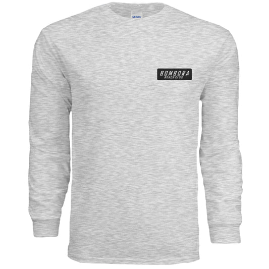 LONG SLEEVE T-SHIRT | BBC STAMP LOGO GREY