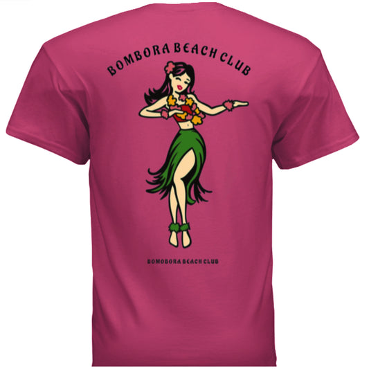 T-SHIRT | BBC HULA DESIGN SALMON