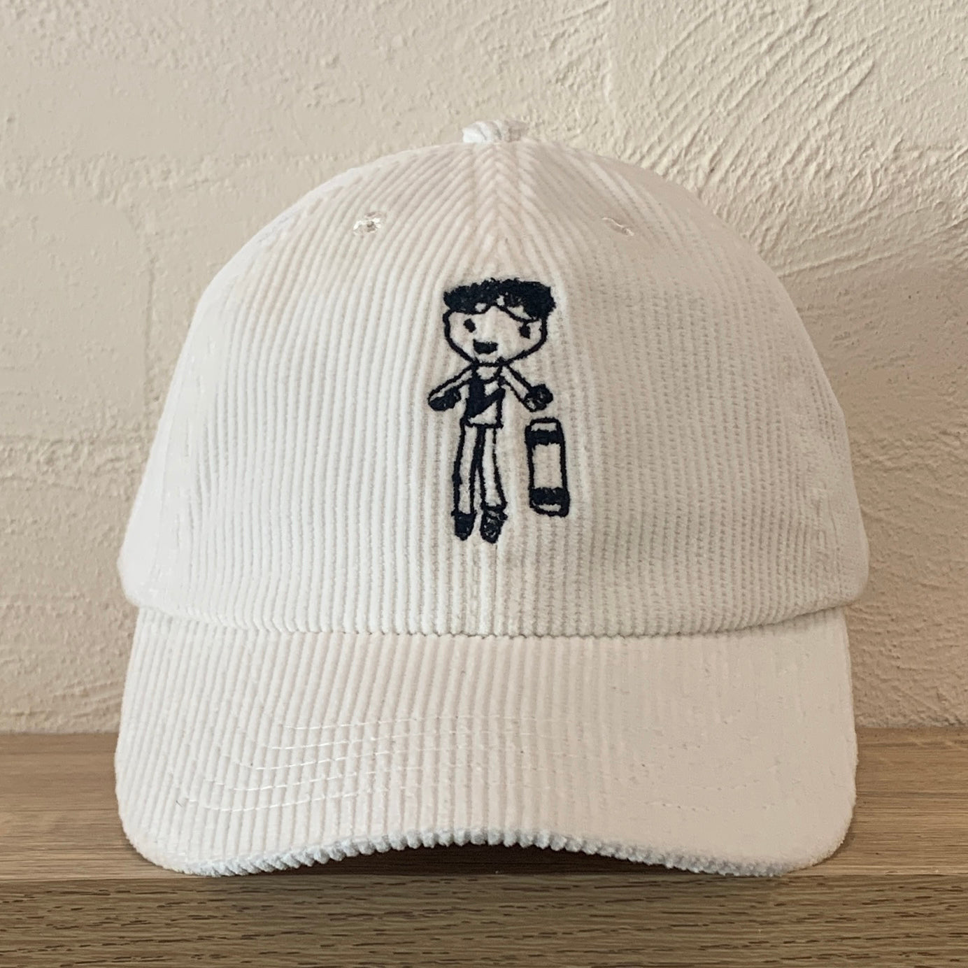 CAP  | JUAN CAP CORDUROY SKATER-KID IN WHITE