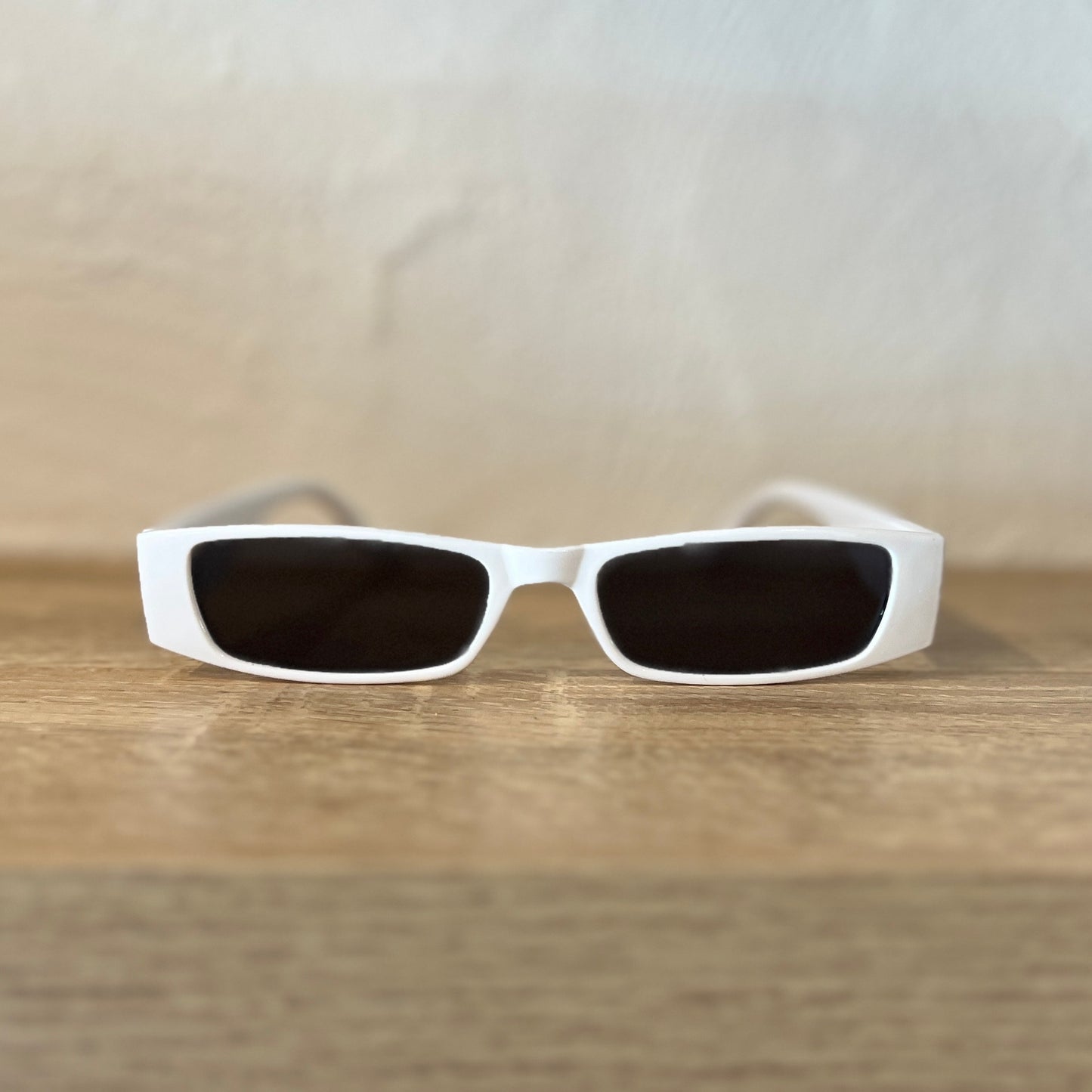 SUNGLASSES |BBC SUNNIES "MICROS" WHITE WITH BLUE/GREY LENS
