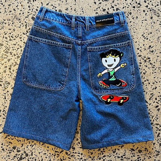 SHORTS | JUAN INDUSTRIES BAGGY WASHED DENIM SHORTS