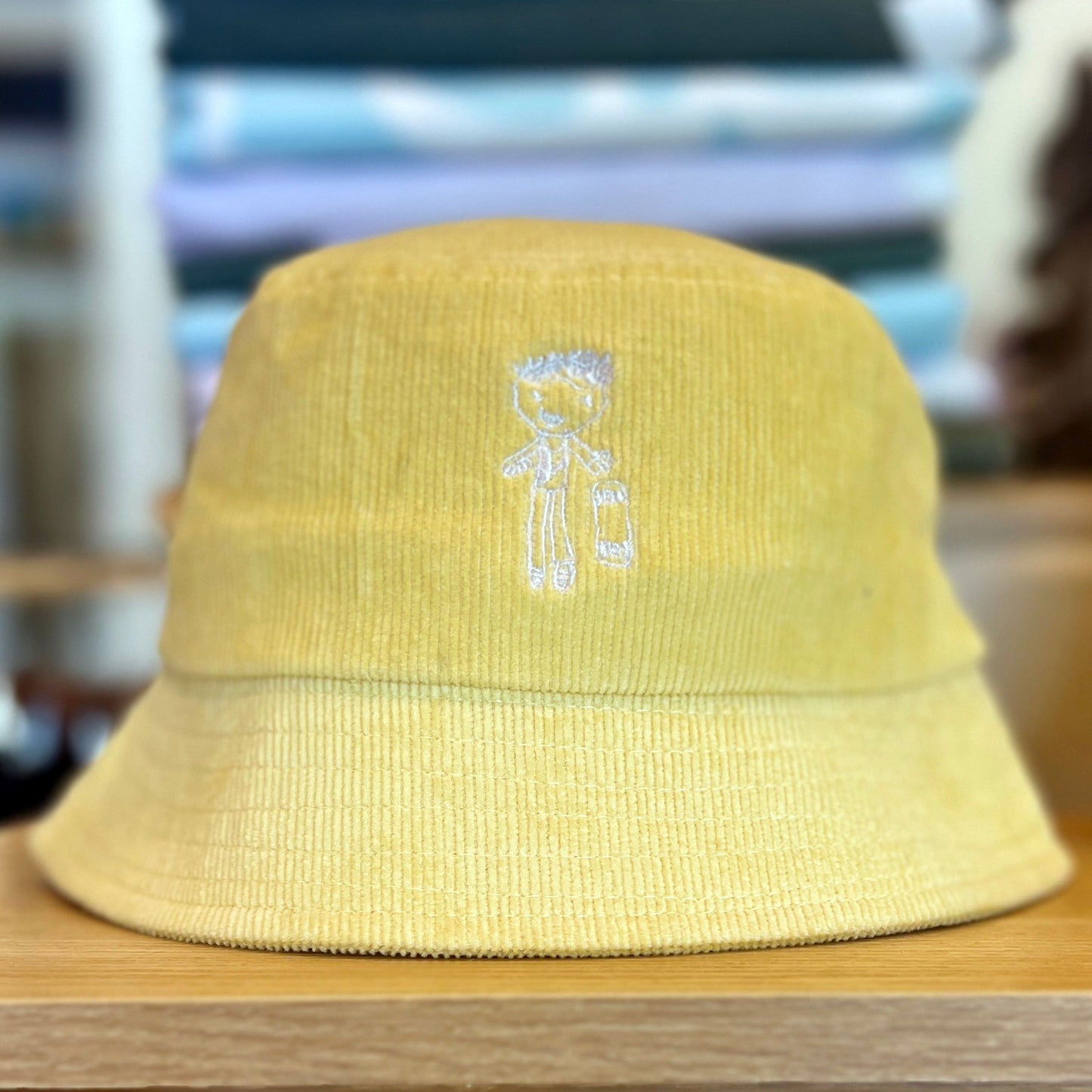 BUCKET HAT  | JUAN BUCKET CORDAROY HAT YELLOW SKATER KID