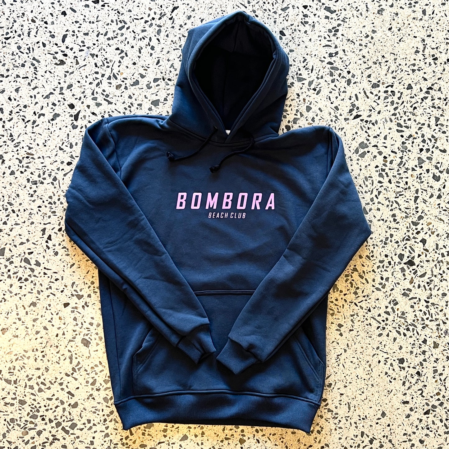 HOODIES | BBC LOGO NAVY AND PINK