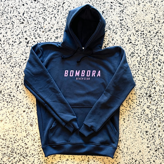 HOODIES | BBC LOGO NAVY AND PINK