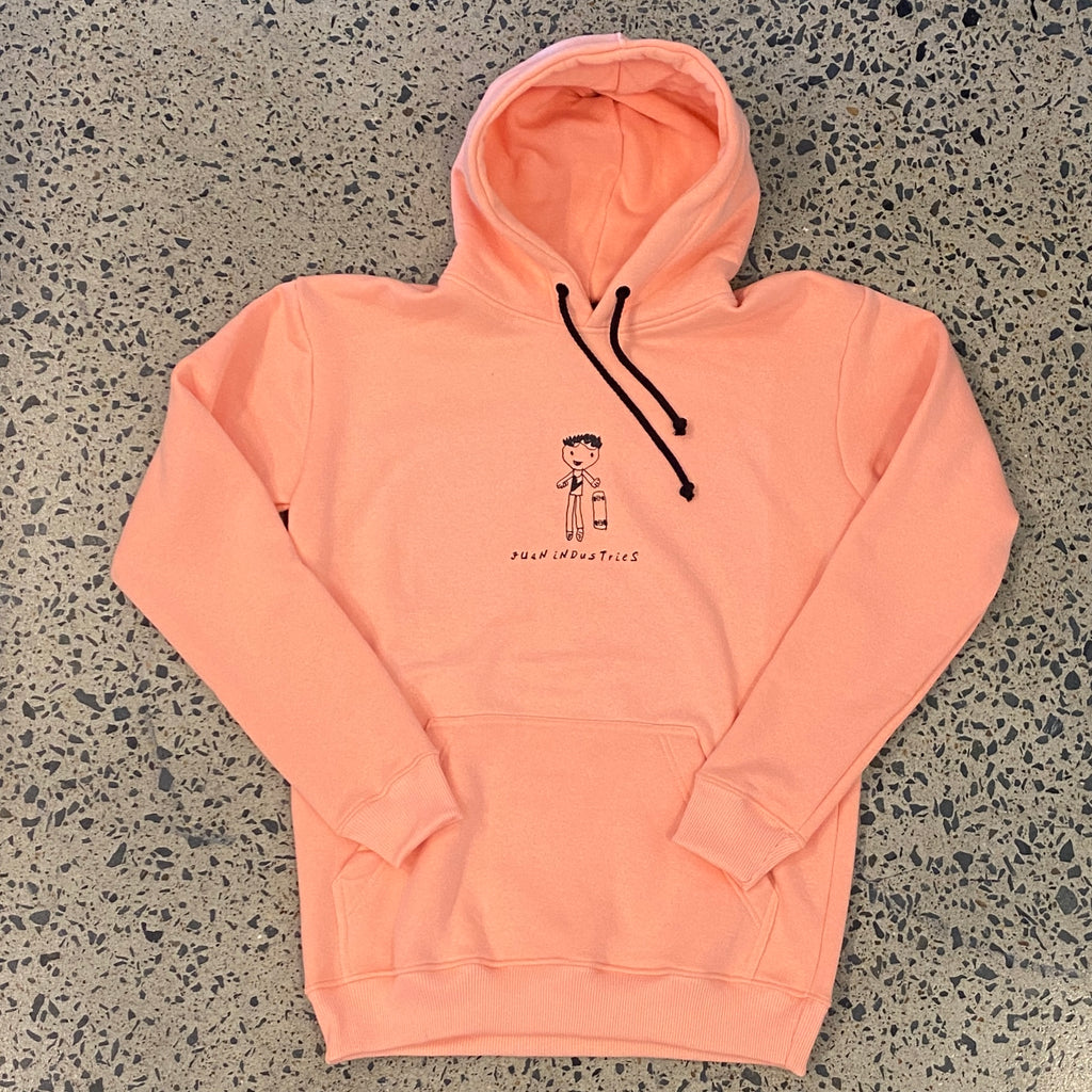 HOODIES JUAN SKATER KID SALMON AND BLACK Bombora Beach Club