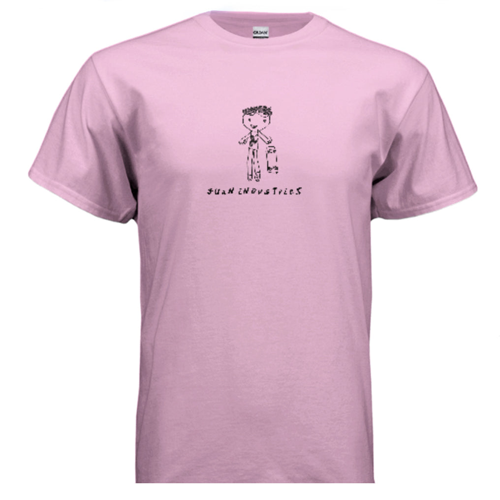 T-SHIRT | JUAN SKATER-KID PINK WITH BLACK