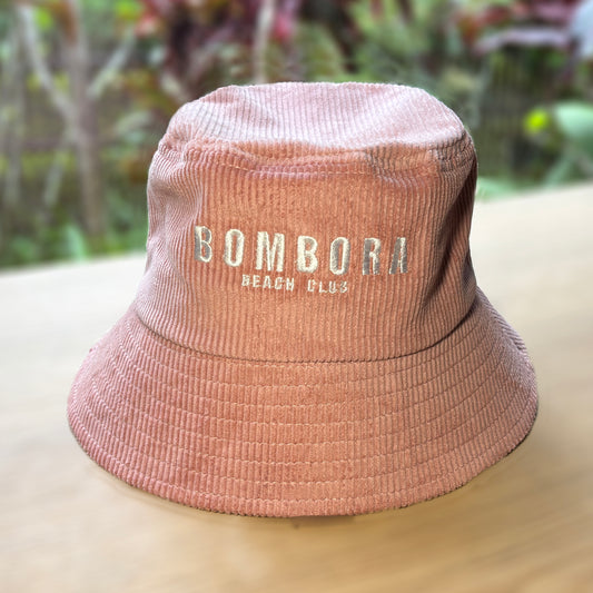 BUCKET HAT  | BOMBORA BUCKET CORDAROY HAT PINK