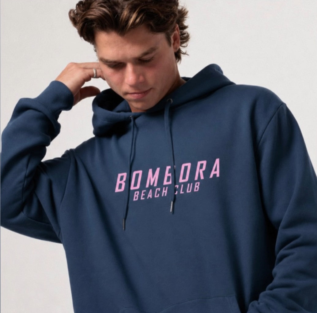 HOODIES | BBC LOGO NAVY AND PINK