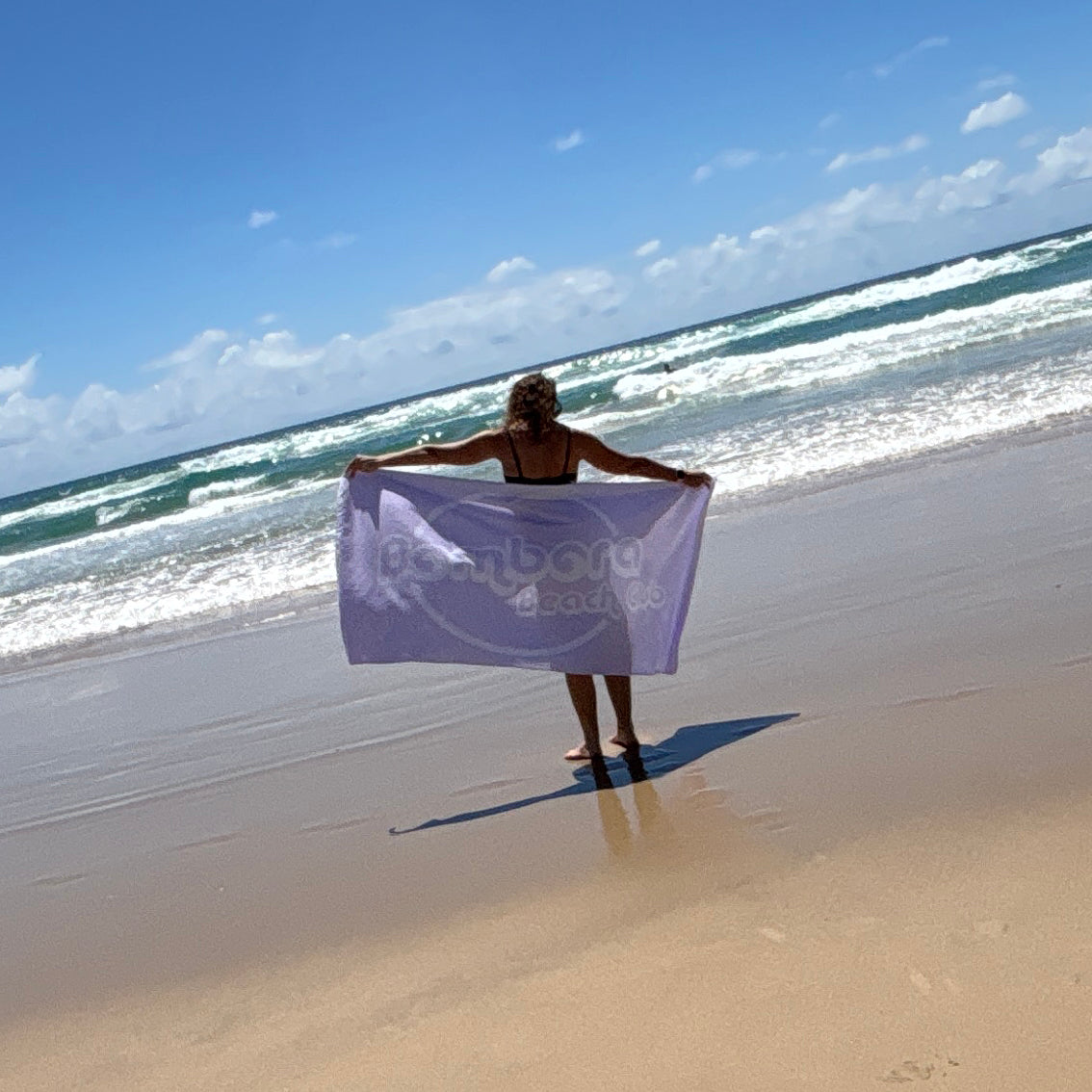 BEACH TOWEL | BBC QUICK-DRY MICROFIBRE BEACH TOWEL - LILAC