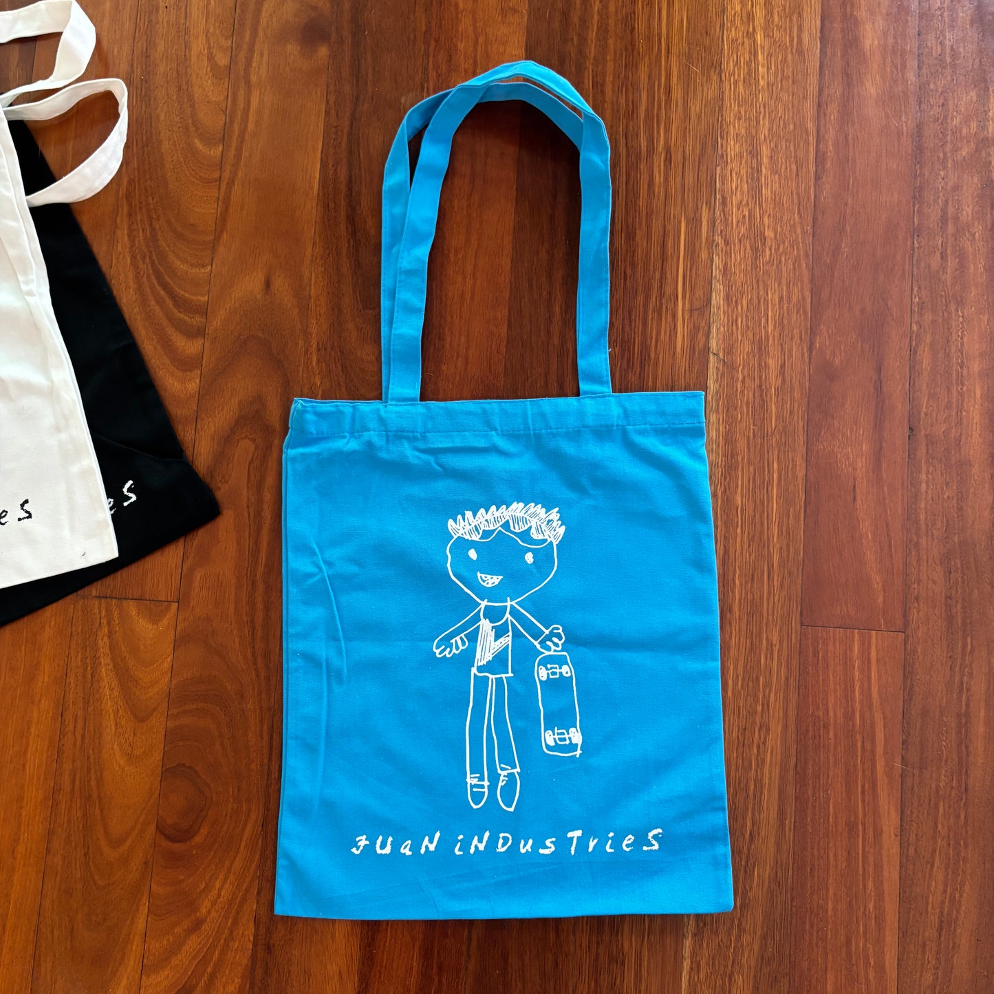 TOTE BAG | JUAN SKATER-KID TOTE BAG BLUE